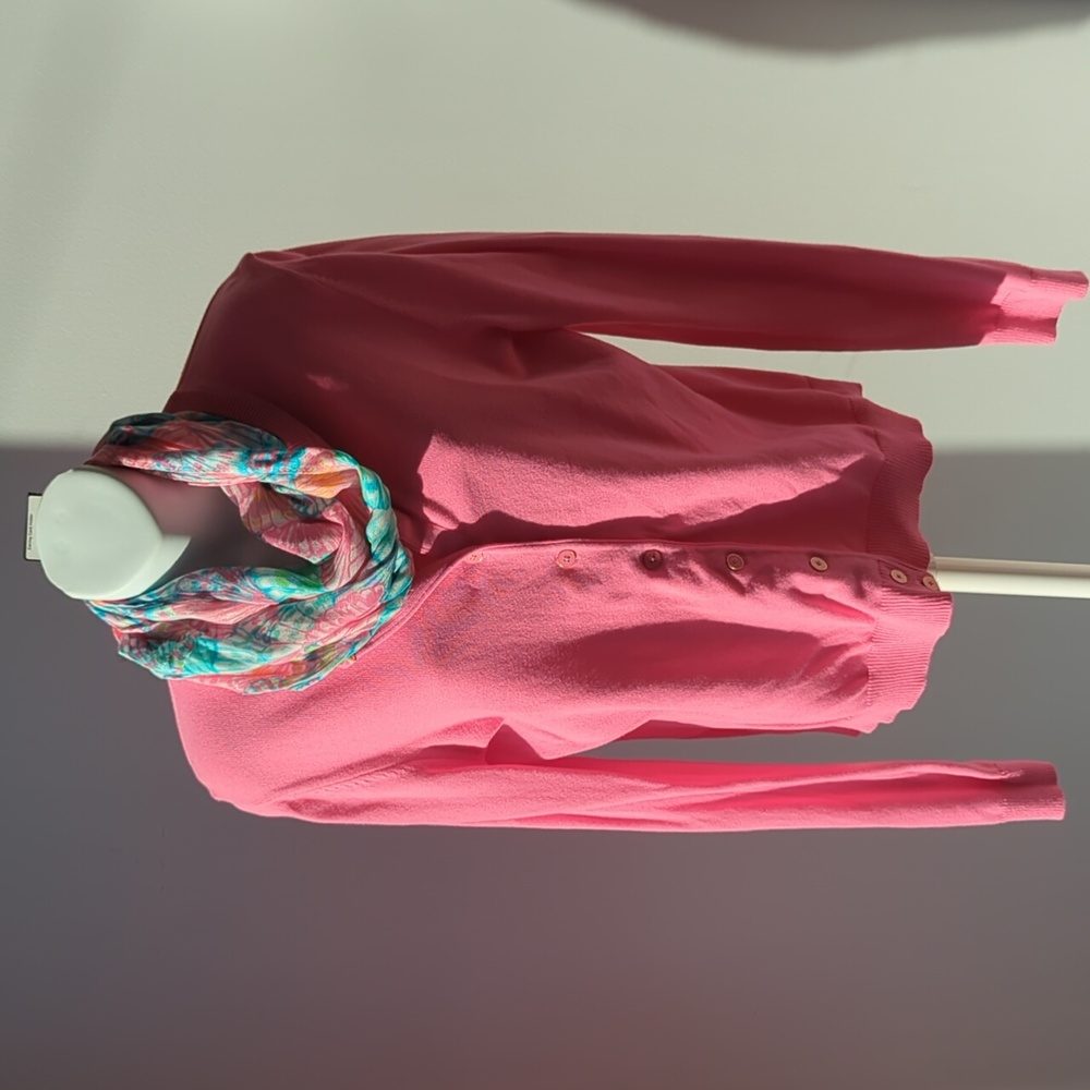 Lilly Pulitzer Cardigan Sweater/Scarf Bundle
